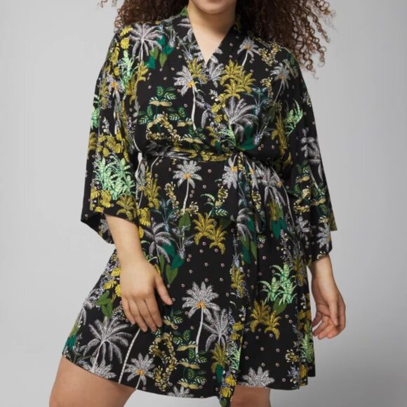 NWT Soma COOL NIGHTS Kimono Short Robe - Picture 1 of 6
